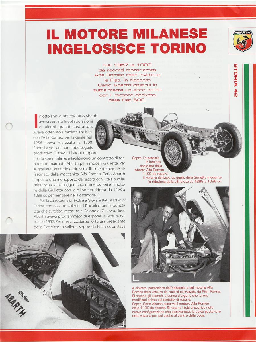 1957 1100 AR RECORD | Berni Motori | Abarth