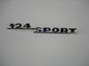124 SPORT chrome logo.