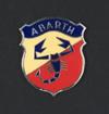 "Abarth & C." medium enamel emblem, convex. 4th series. 50mm high.
