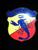 "Abarth & C." emblem 1st series with gothic lettering. Enamel. 70mm high.