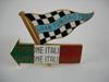 Fregio "Gran turismo 750 Campione Italiano 1956-1957". Smaltato. Sx.