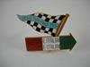 "Gran turismo 750 Campione Italiano 1956-1957" enamel emblem. Rh.