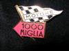 Fregio "Motore 1000 Miglia" smaltato.