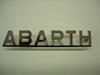 Chromed logo "Abarth" on bar. Length: 113mm.