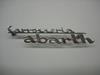 "Carrozzeria Abarth" chromed logo. Length: 105mm.
