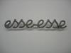 "Esse-Esse" chromed logo for dashboard and rear engine hood 1964 - 72. Length: 140mm.