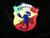 "Abarth & C." emblem on vertical tricolor backing. Enamel. 70mm high.
