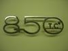 Large chromed "850TC" logo for rear engine hood. Length: 150mm.