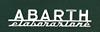 "Abarth Elaborazione" chrome logo. Length: 125mm.