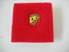 Painted Abarth label emblem in plexi presentation box. 13mm high.