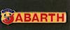 Abarth logo with colour shield emblem. Metallic.
