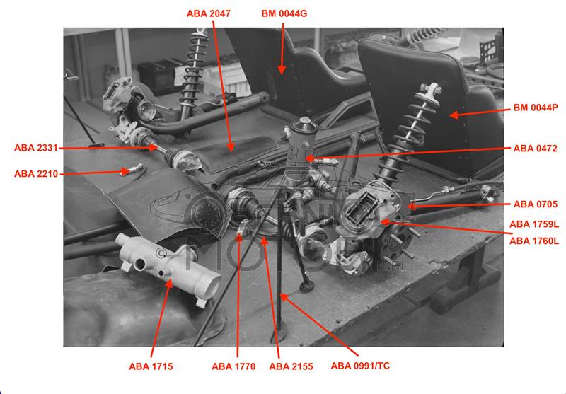 Set van 2 Bekerhouder Inleggers - Geschikt voor Fiat 500 / Abarth 500 -  Rubberen
